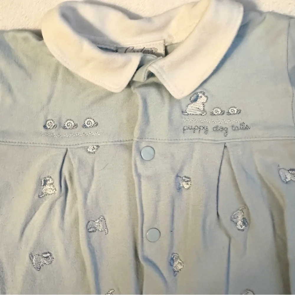 Vintage Carters If They Could Just Stay Little One Piece Outfit 9M Dogs boy baby